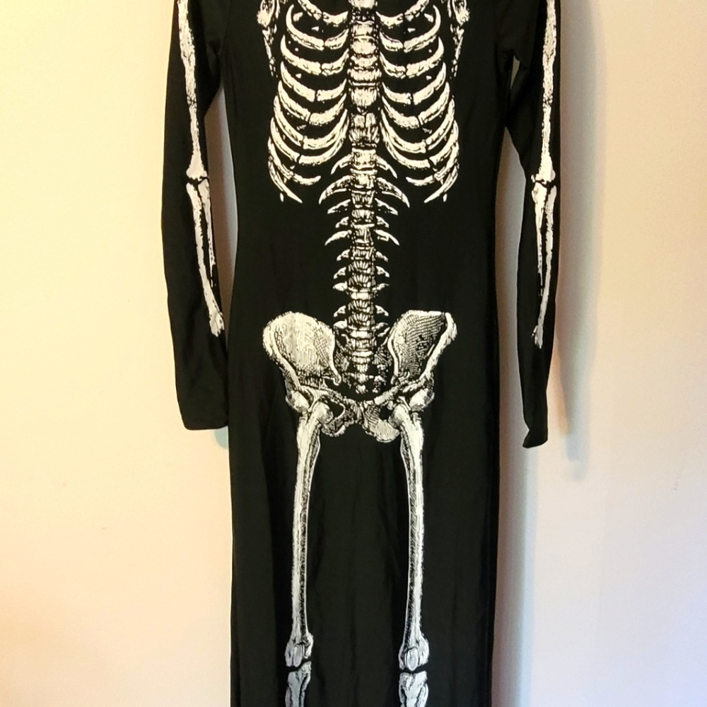 Dolls Kill Bone-afied Babe Maxi Dress Size S BNWT